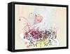 Girl with Florals-artshock-Framed Stretched Canvas