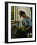 Girl with flowers, 1876-Christian Krohg-Framed Giclee Print