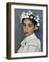 Girl with Flowers in Her Hair-Isidor Kaufmann-Framed Giclee Print