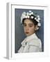 Girl with Flowers in Her Hair-Isidor Kaufmann-Framed Giclee Print