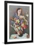 Girl with Flowers-Karl Hofer-Framed Collectable Print