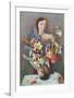 Girl with Flowers-Karl Hofer-Framed Collectable Print