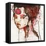 Girl with Forehead Tattoo-null-Framed Stretched Canvas