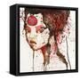 Girl with Forehead Tattoo-null-Framed Stretched Canvas