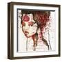 Girl with Forehead Tattoo-null-Framed Art Print