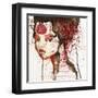 Girl with Forehead Tattoo-null-Framed Art Print