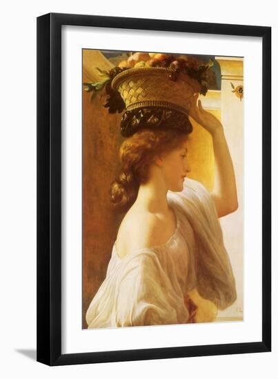 Girl with Fruit Basket, 1863-Frederick Leighton-Framed Giclee Print