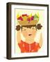 Girl with Fruit - Playmate-Sheree Boyd-Framed Giclee Print