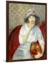 Girl with Green Apple-William James Glackens-Framed Giclee Print