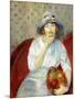 Girl with Green Apple-William James Glackens-Mounted Giclee Print