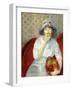 Girl with Green Apple-William James Glackens-Framed Giclee Print