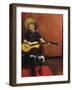 Girl with guitar, 1888-Christian Krohg-Framed Giclee Print