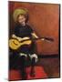 Girl with guitar, 1888-Christian Krohg-Mounted Giclee Print
