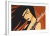 Girl with Guitar-Harry Briggs-Framed Giclee Print