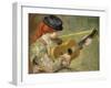 Girl with Guitar-Pierre-Auguste Renoir-Framed Giclee Print