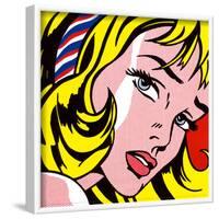 Girl with Hair Ribbon, c.1965-Roy Lichtenstein-Framed Art Print