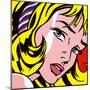 Girl with Hair Ribbon, c.1965-Roy Lichtenstein-Mounted Art Print