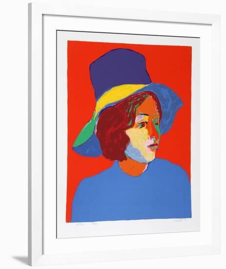 Girl with Hat VI-John Grillo-Framed Limited Edition