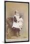 Girl with Her Doll-null-Mounted Photographic Print