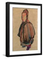 Girl with Hood, 1910-Egon Schiele-Framed Giclee Print