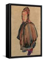 Girl with Hood, 1910-Egon Schiele-Framed Stretched Canvas