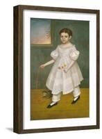 Girl with Kitten, 1836-38-Joseph Goodhue Chandler-Framed Art Print