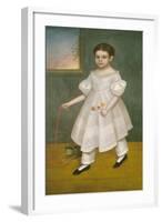 Girl with Kitten, 1836-38-Joseph Goodhue Chandler-Framed Art Print