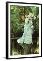 Girl with Lilac-James Tissot-Framed Giclee Print