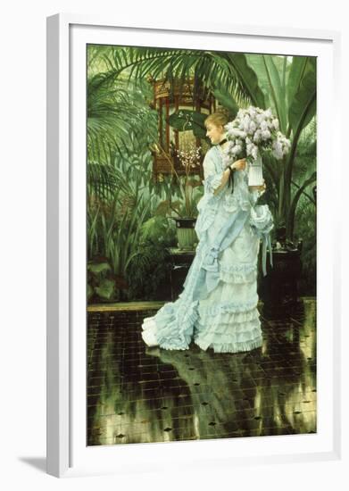 Girl with Lilac-James Tissot-Framed Giclee Print