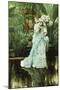 Girl with Lilac-James Tissot-Mounted Giclee Print