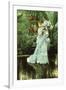 Girl with Lilac-James Tissot-Framed Giclee Print