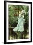 Girl with Lilac-James Tissot-Framed Giclee Print
