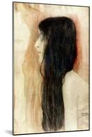 Girl with Long Hair, 1898-99-Gustav Klimt-Mounted Giclee Print