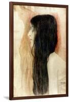 Girl with Long Hair, 1898-99-Gustav Klimt-Framed Giclee Print