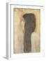Girl with Long Hair in Profile-Gustav Klimt-Framed Giclee Print