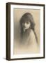 Girl with Long Hair-null-Framed Art Print