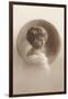 Girl with Marcelled Hair in Cameo-null-Framed Art Print