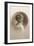 Girl with Marcelled Hair in Cameo-null-Framed Art Print