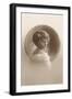 Girl with Marcelled Hair in Cameo-null-Framed Art Print