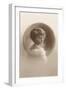 Girl with Marcelled Hair in Cameo-null-Framed Art Print