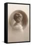 Girl with Marcelled Hair in Cameo-null-Framed Stretched Canvas