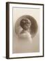 Girl with Marcelled Hair in Cameo-null-Framed Art Print