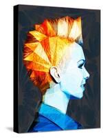 Girl with Mohawk-Enrico Varrasso-Stretched Canvas