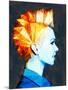 Girl with Mohawk-Enrico Varrasso-Mounted Art Print