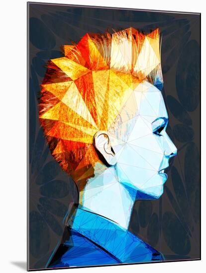 Girl with Mohawk-Enrico Varrasso-Mounted Art Print