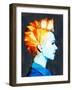 Girl with Mohawk-Enrico Varrasso-Framed Art Print