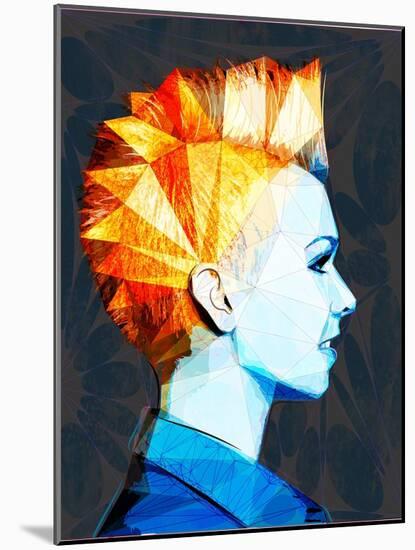 Girl with Mohawk-Enrico Varrasso-Mounted Art Print