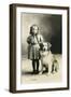 Girl with Mutt-null-Framed Art Print