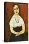 Girl with Necklace (Elena Picard)-Amedeo Modigliani-Stretched Canvas