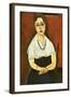 Girl with Necklace (Elena Picard)-Amedeo Modigliani-Framed Giclee Print